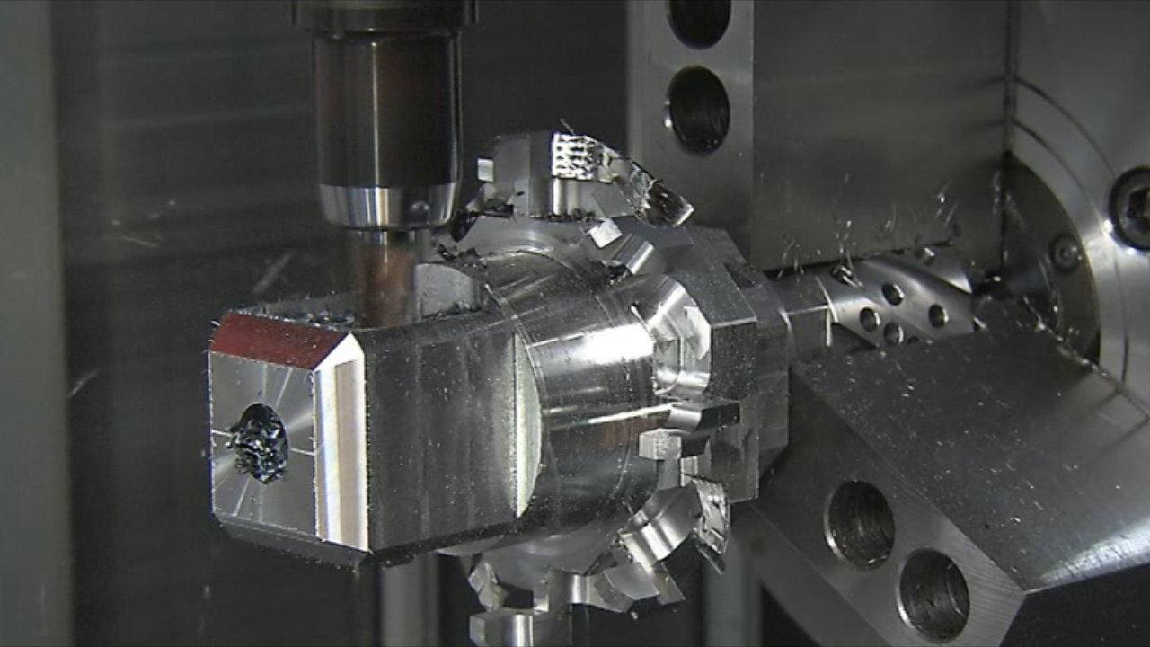 Up to 8 axis Machining